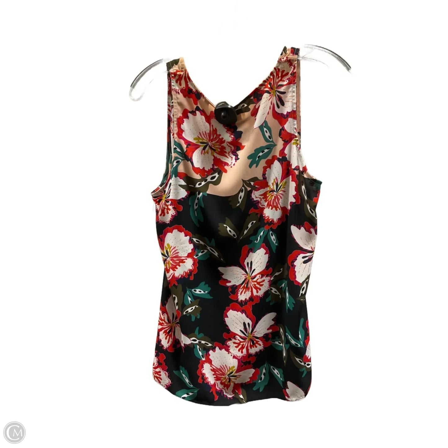 Top Sleeveless By Cabi In Floral Print, Size: M