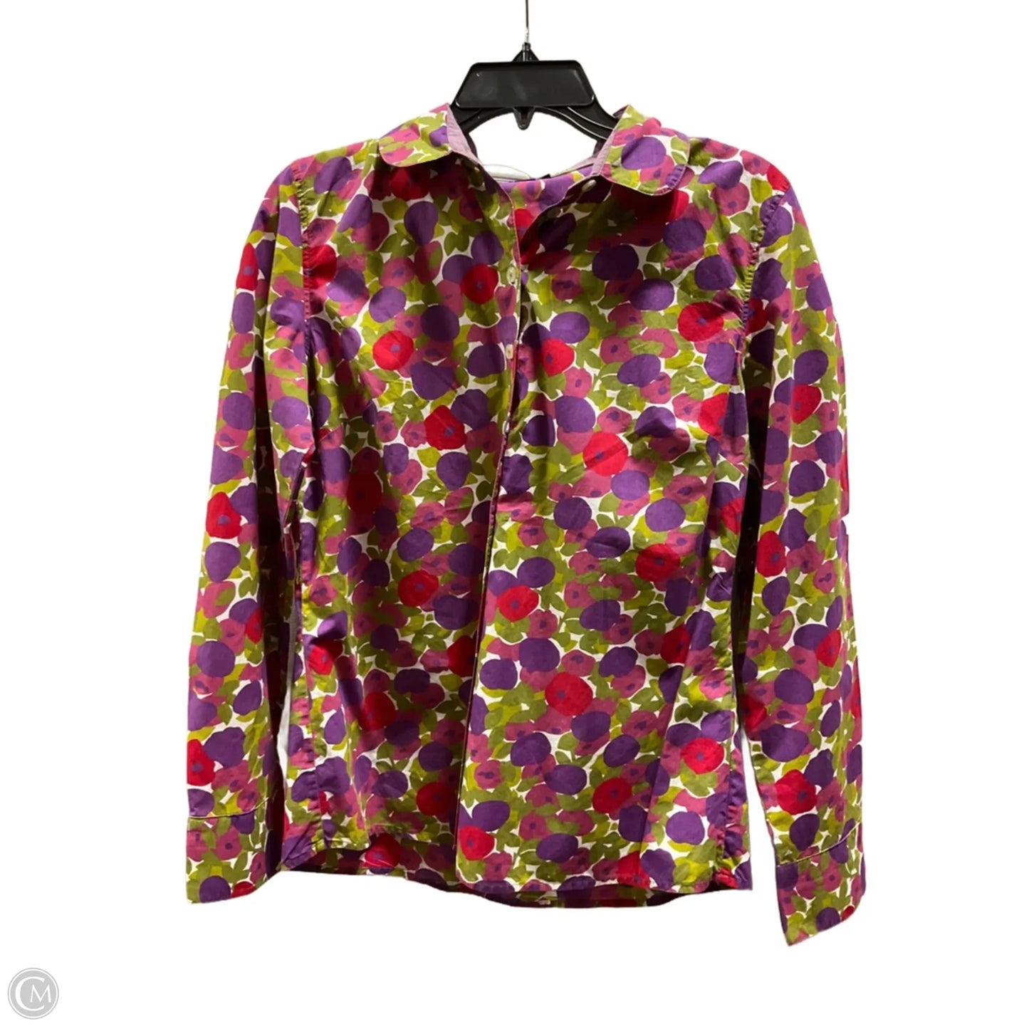 Blouse Long Sleeve By Boden In Floral Print, Size: 14
