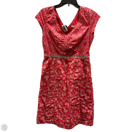 Dress Casual Midi By Boden In Red, Size: 6