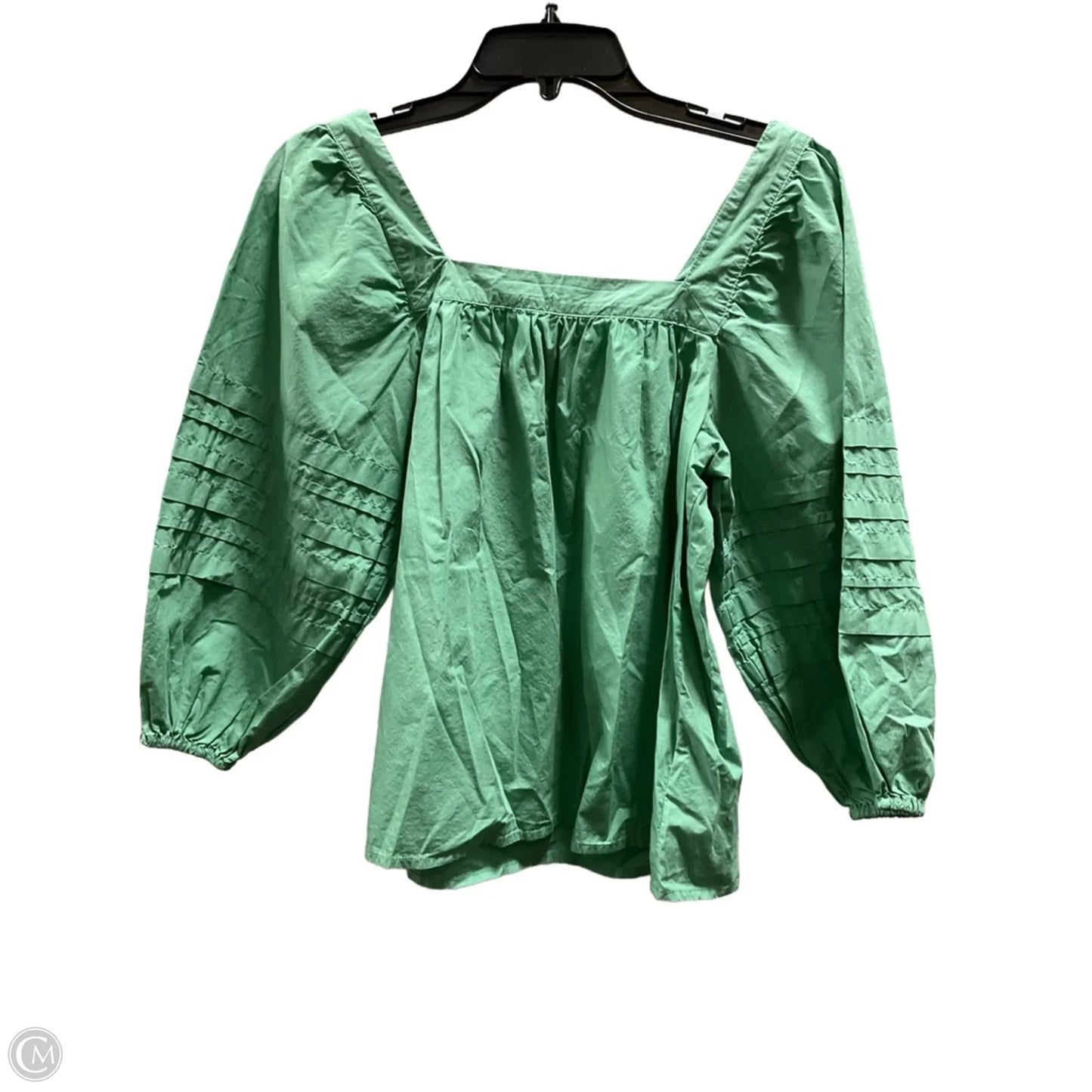 Top 3/4 Sleeve By Madewell In Green, Size: S