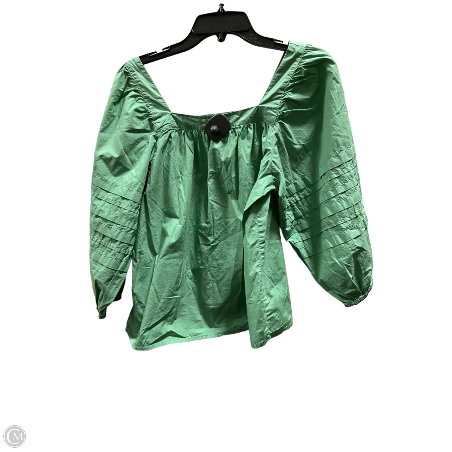 Top 3/4 Sleeve By Madewell In Green, Size: S