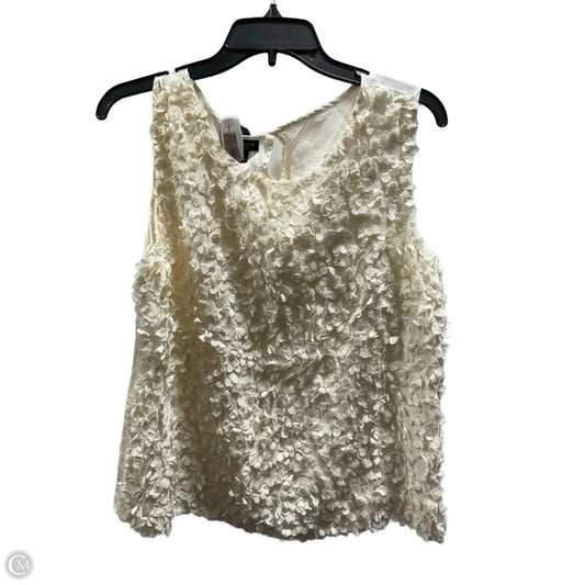 Top Sleeveless By Talbots In Cream, Size: 14