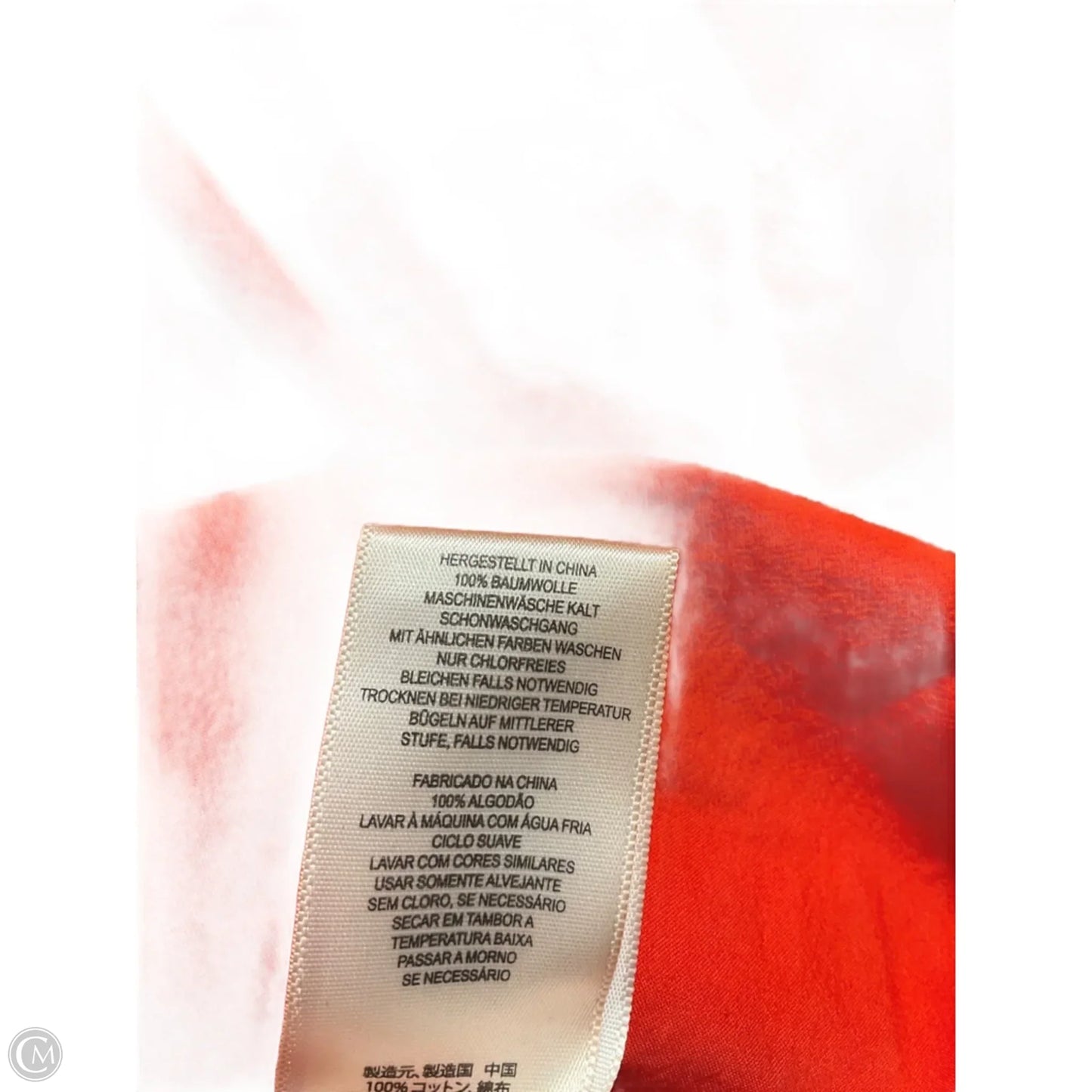 Top Long Sleeve By Current Elliott In Orange, Size: S