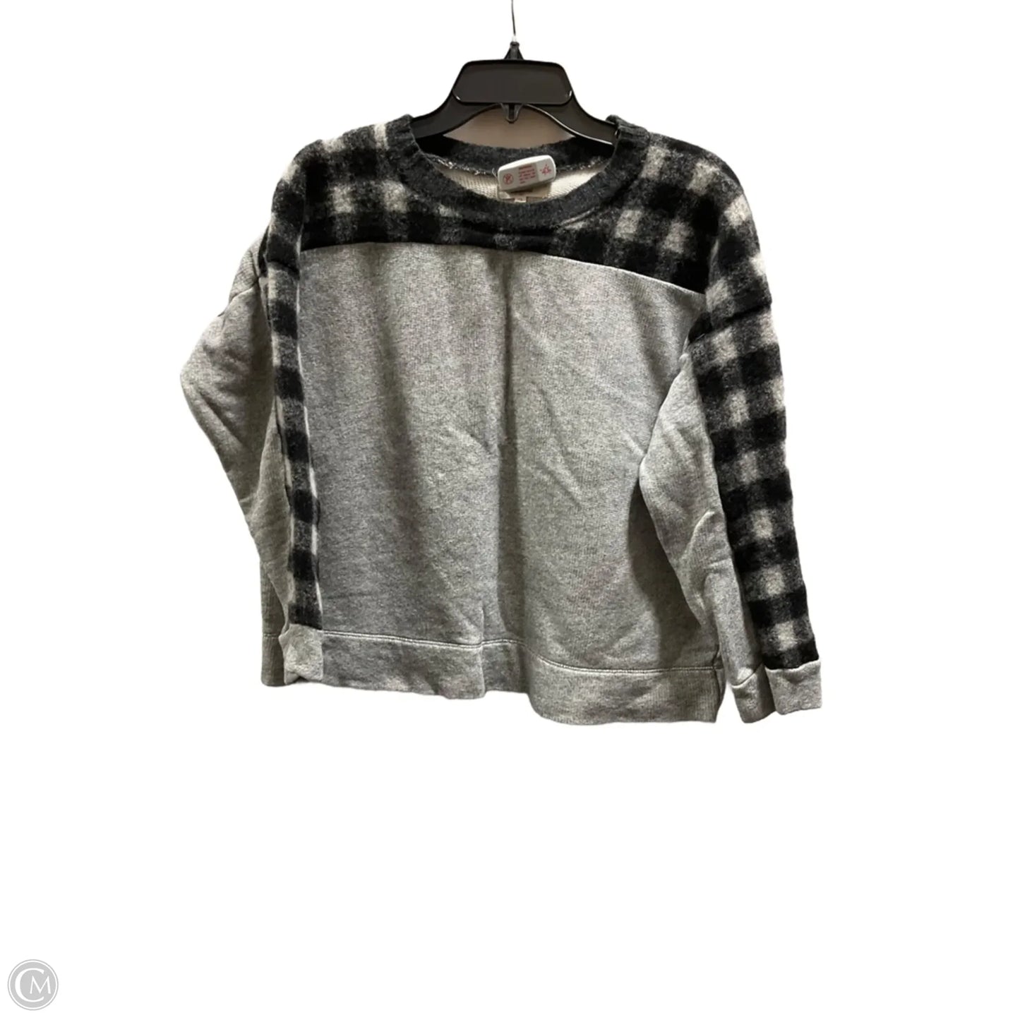 Top Long Sleeve By Madewell In Grey, Size: M