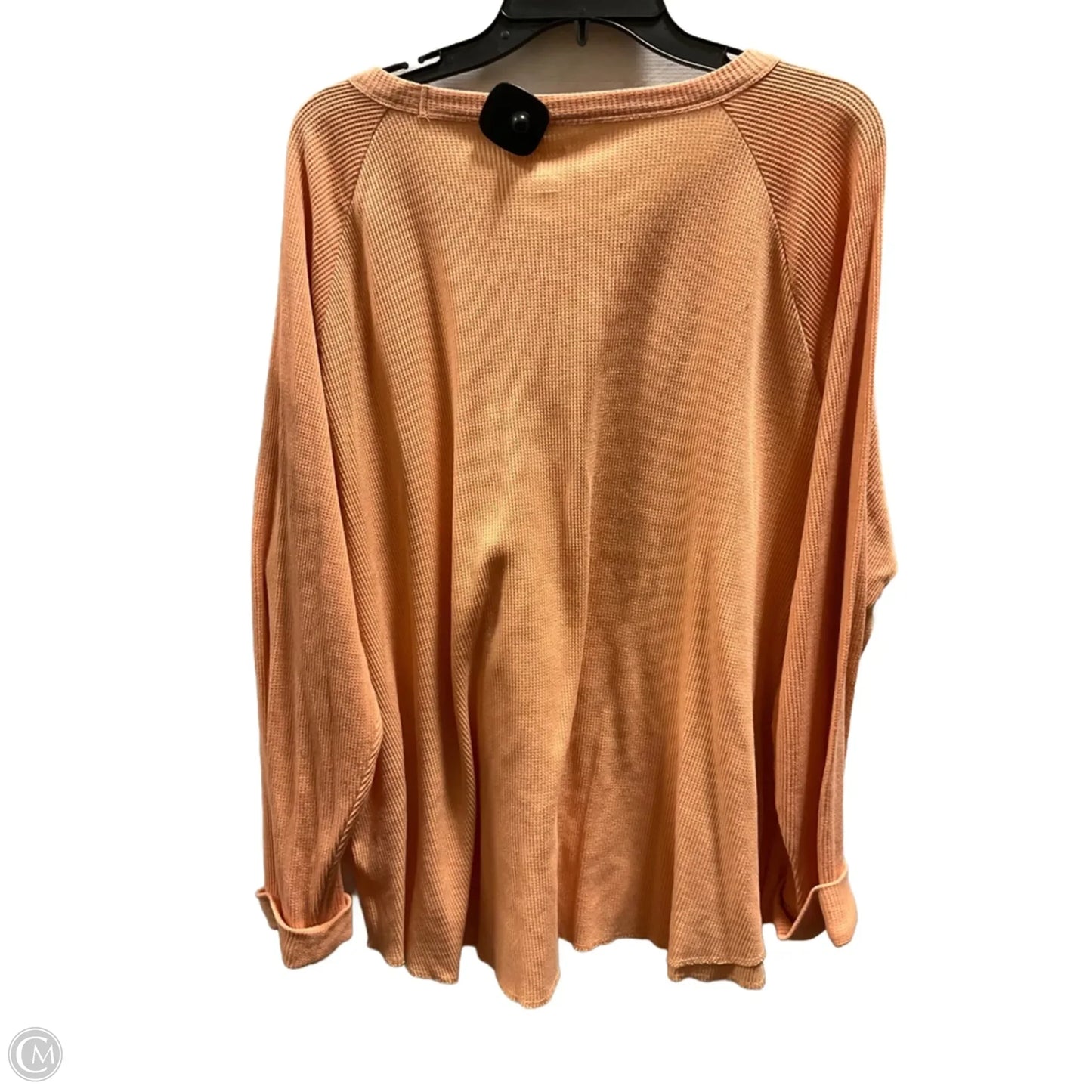 Top Long Sleeve By Sonoma In Orange, Size: 2x