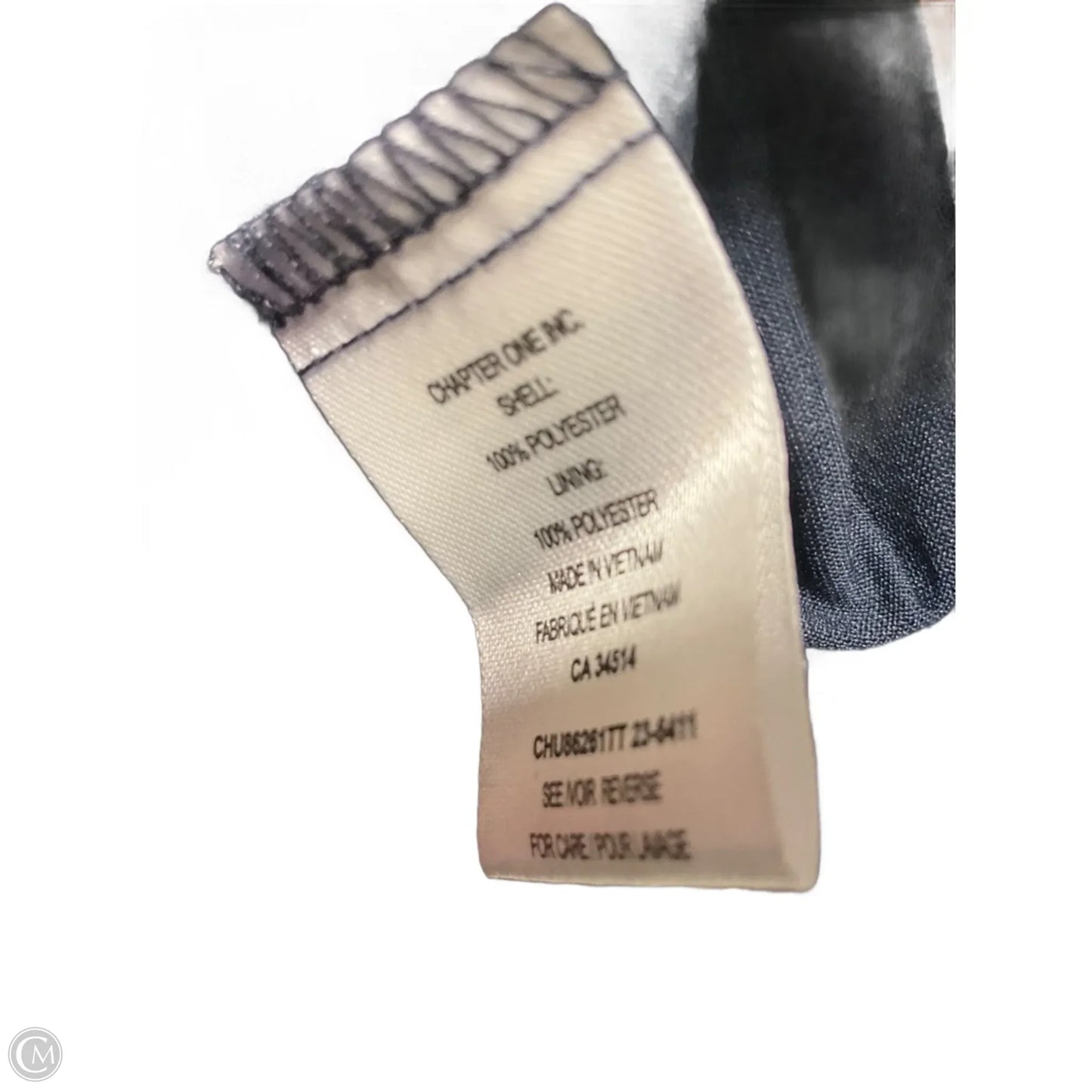 Top Short Sleeve By Clothes Mentor In Blue & White, Size: 3x