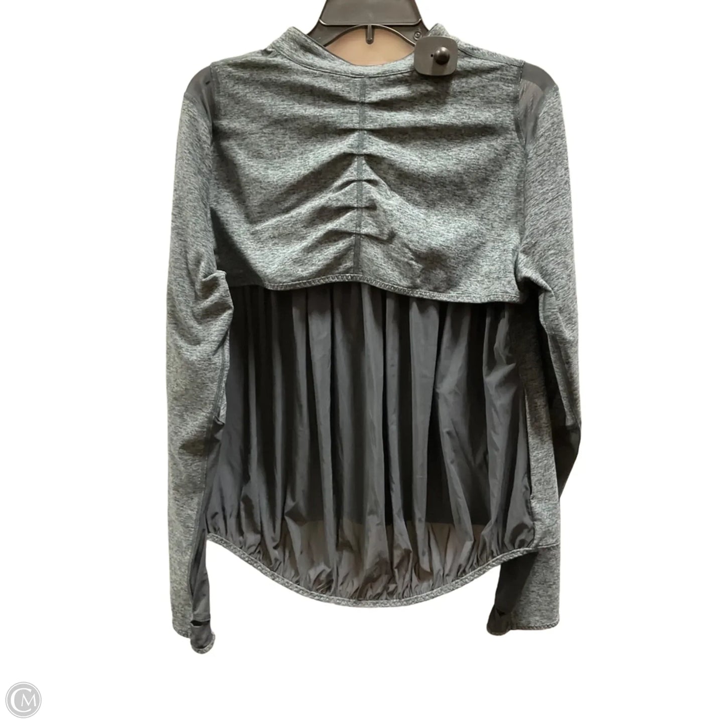 Athletic Jacket By Under Armour In Black & Grey, Size: Xl