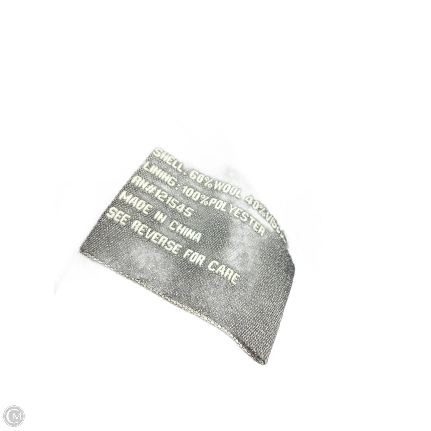 Coat Wool By London Fog In Black, Size: 10