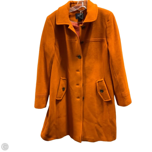 Coat Wool By Lands End In Orange, Size: 14