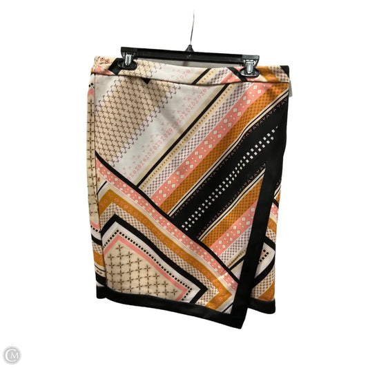 Skirt Midi By Bar Iii In Pink & Yellow, Size: Xl