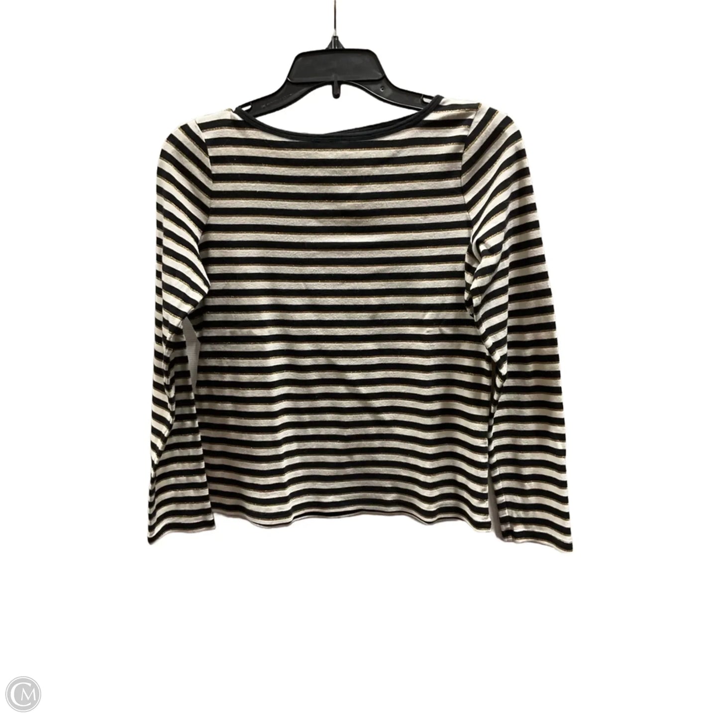 Top Long Sleeve By Talbots In Striped Pattern, Size: S