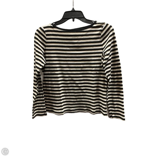 Top Long Sleeve By Talbots In Striped Pattern, Size: S