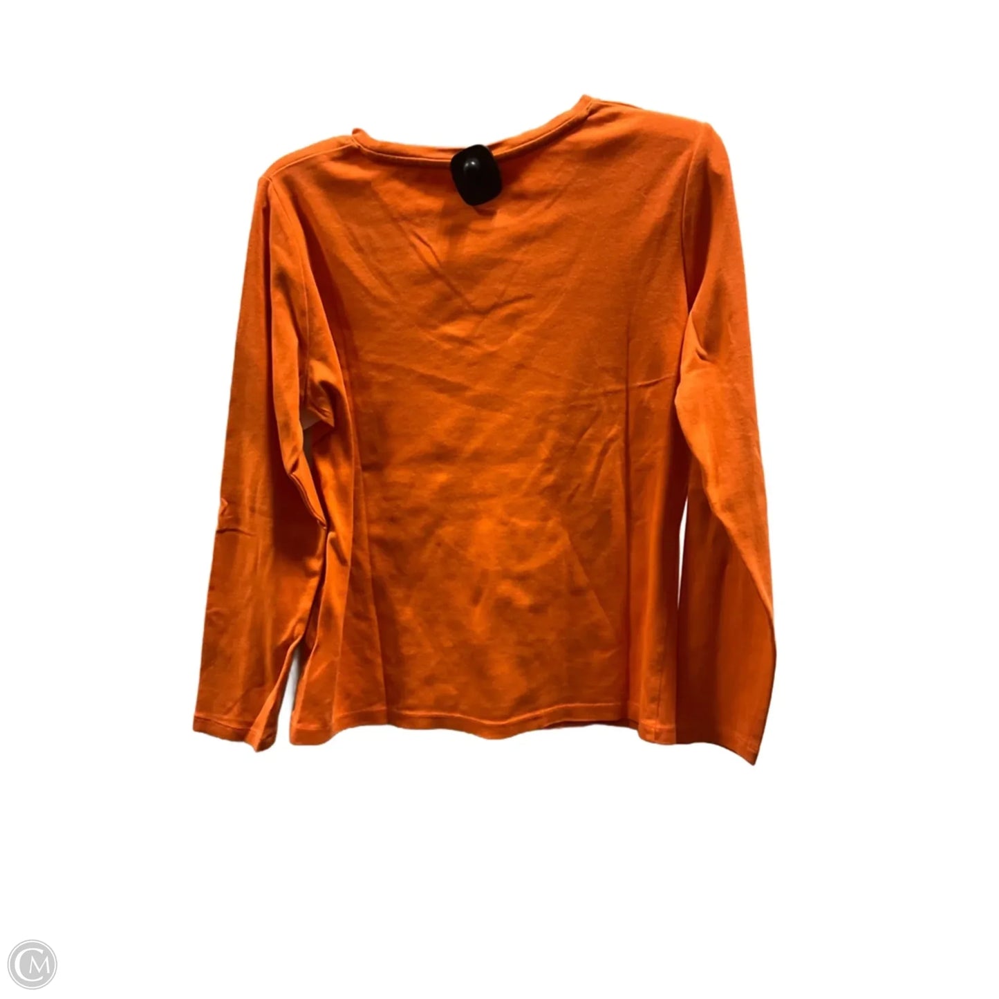 Top Long Sleeve By Talbots In Orange, Size: M