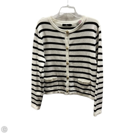 Cardigan By Cmf In Striped Pattern, Size: L