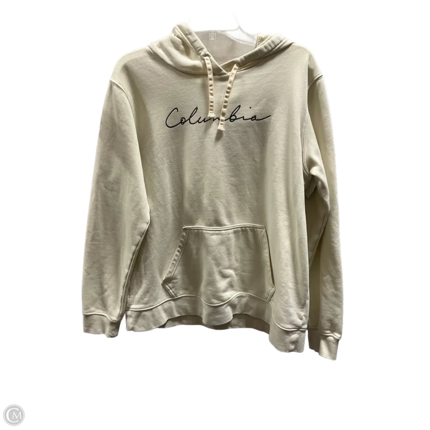Athletic Sweatshirt Hoodie By Columbia In Cream, Size: Xl