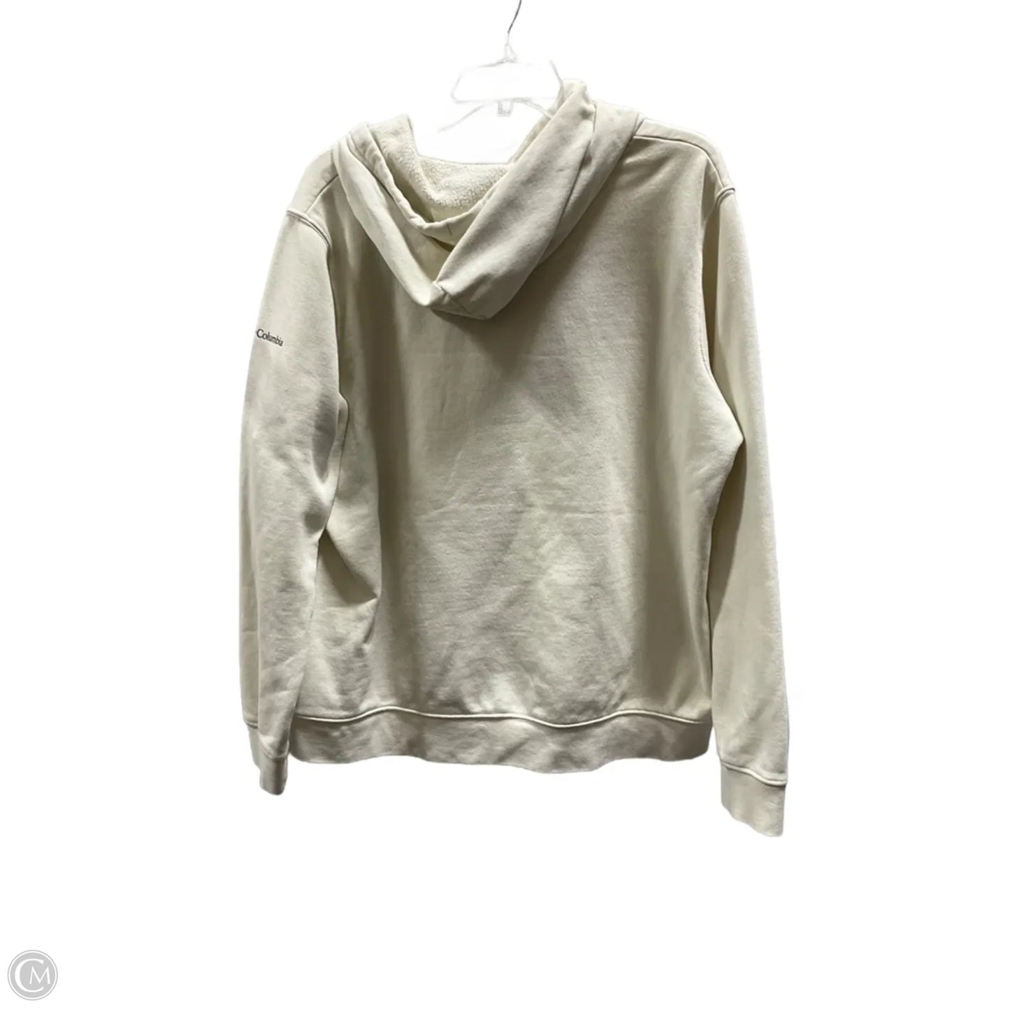 Athletic Sweatshirt Hoodie By Columbia In Cream, Size: Xl