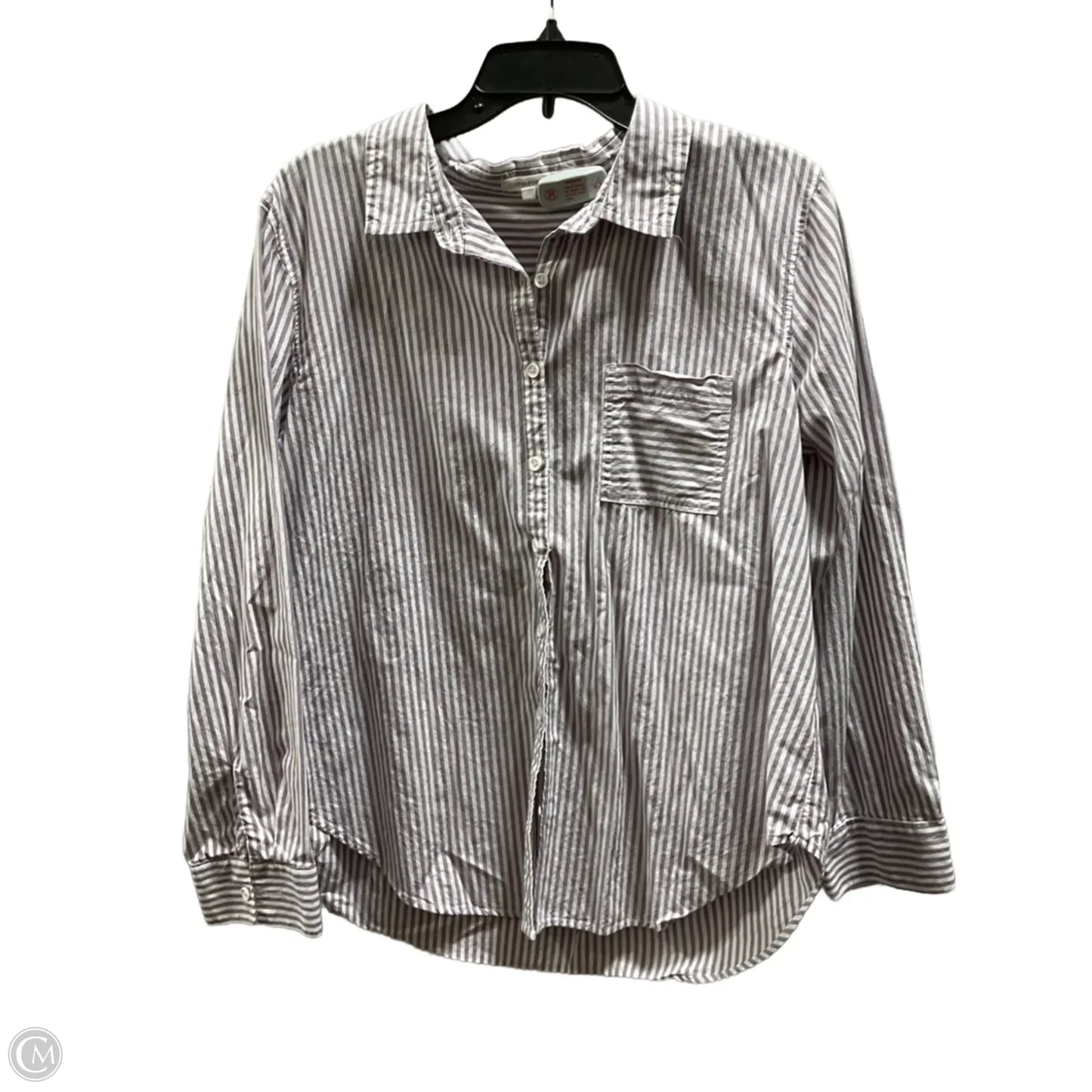 Blouse Long Sleeve By Maurices In Purple, Size: L