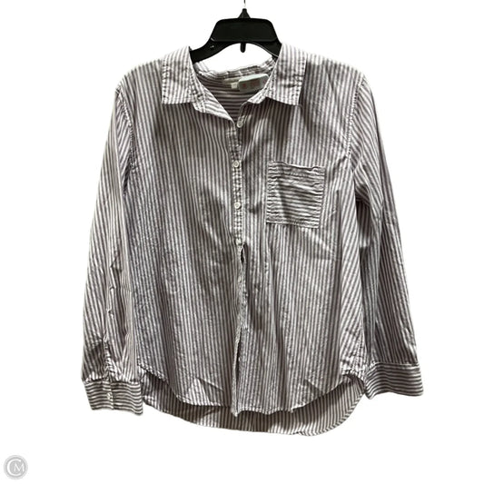 Blouse Long Sleeve By Maurices In Purple, Size: L