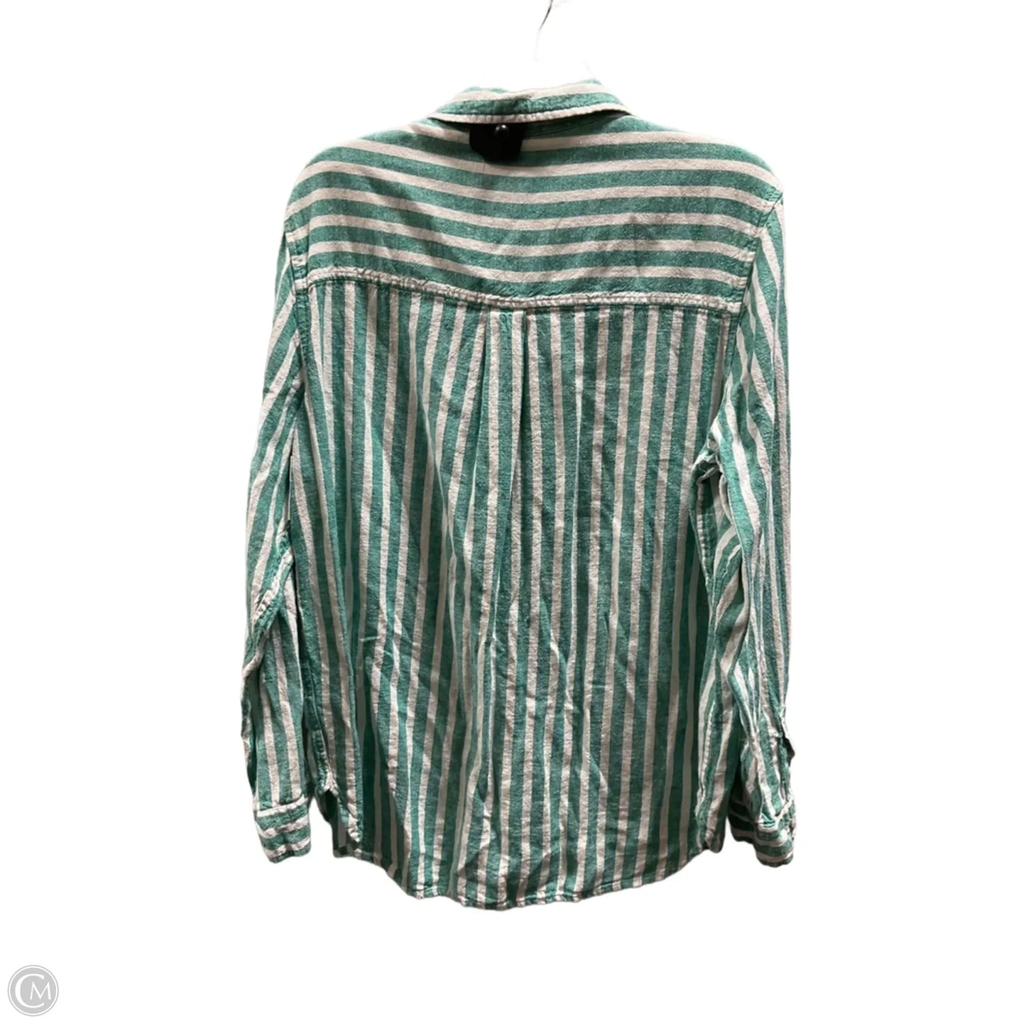 Blouse Long Sleeve By Universal Thread In Green, Size: L