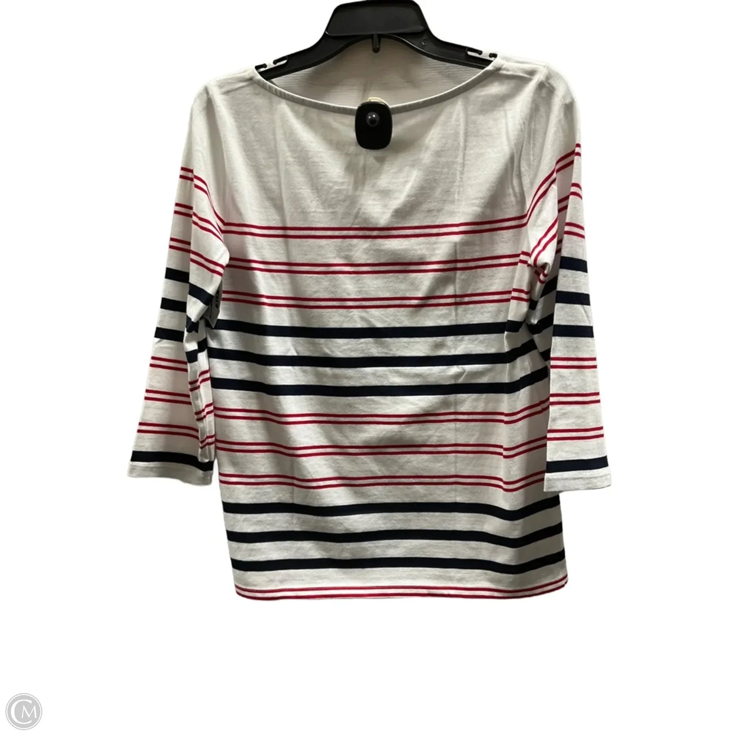 Top Long Sleeve By Talbots In Striped Pattern, Size: S