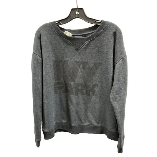 Sweatshirt Crewneck By Ivy Park In Grey, Size: L