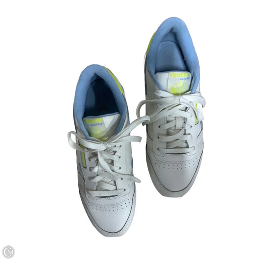 Shoes Athletic By Reebok In Cream & Green, Size: 8.5