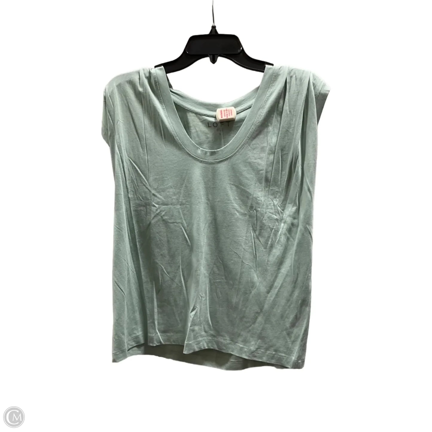 Top Sleeveless By Loft In Green, Size: S