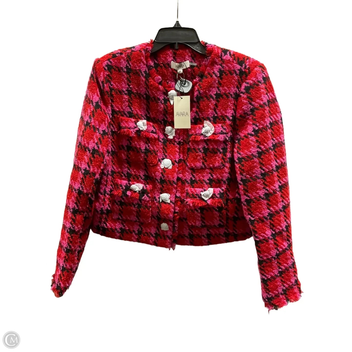 Blazer By Cma In Pink & Red, Size: M