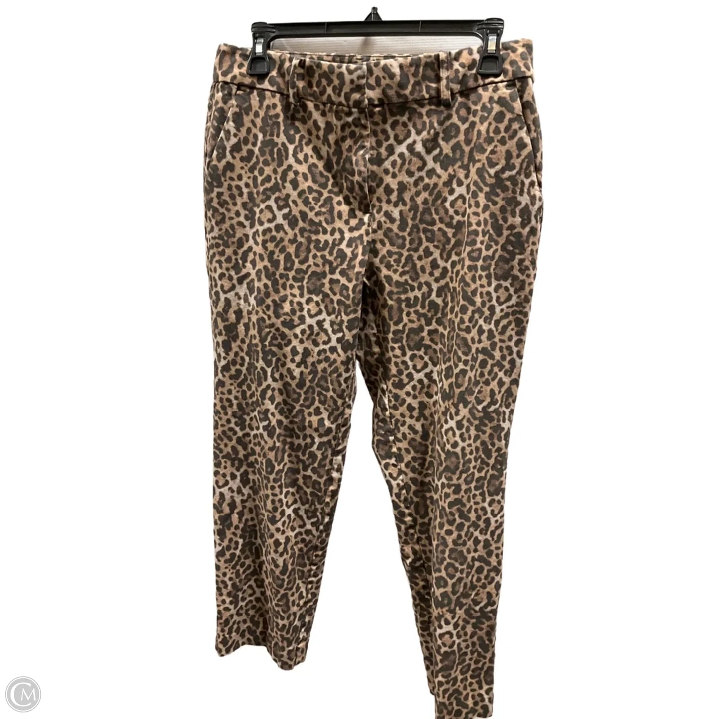Pants Cropped By Loft In Leopard Print, Size: 6