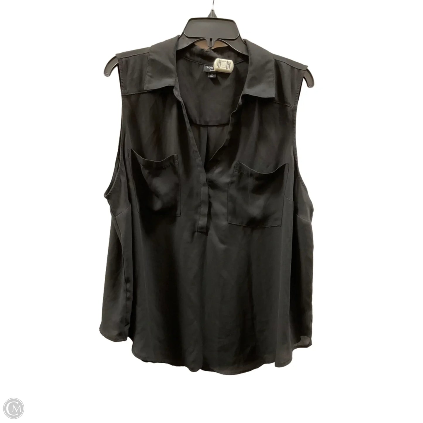 Top Sleeveless By Torrid In Black, Size: 2x