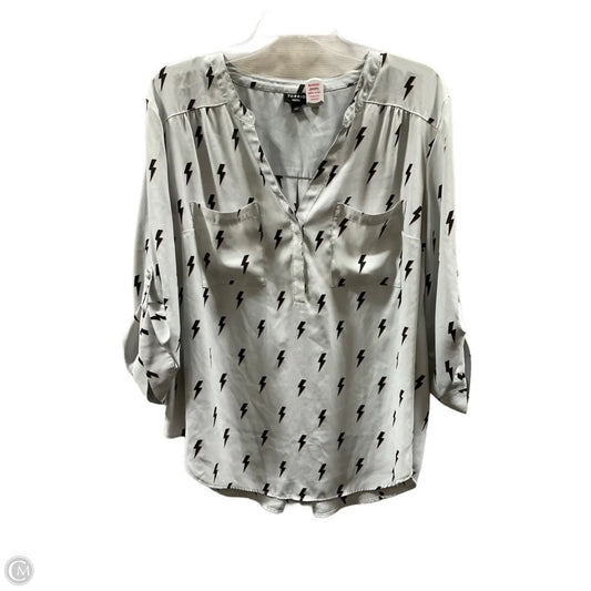 Top 3/4 Sleeve By Torrid In Black & Cream, Size: 2x