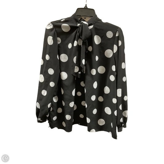 Top Long Sleeve By Eloquii In Polkadot Pattern, Size: 16