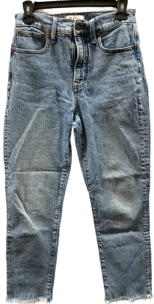 Jeans Straight By Madewell In Blue, Size: 4