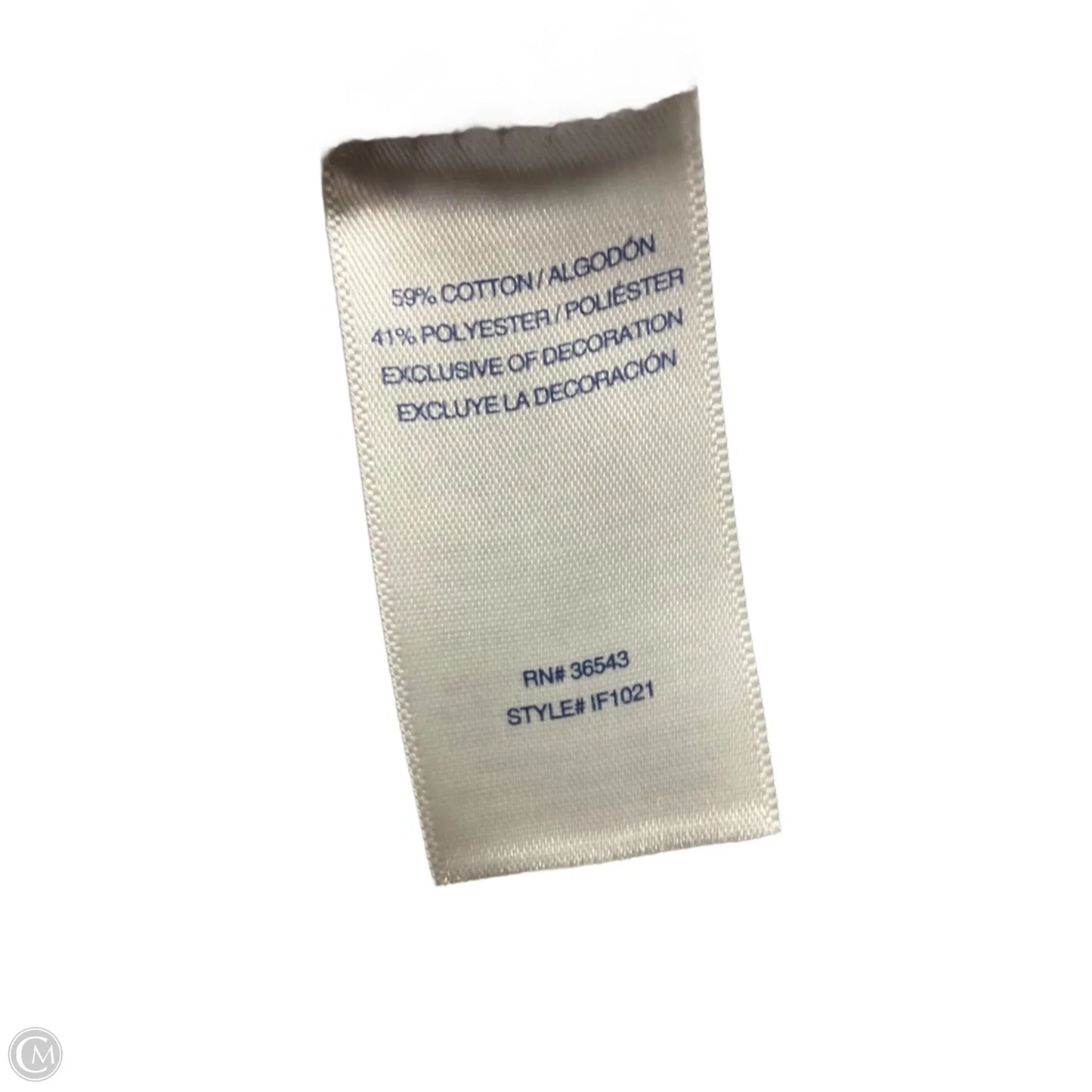 Top Long Sleeve By Izod In Polkadot Pattern, Size: L