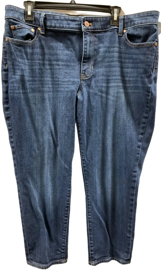 Jeans Boyfriend By Talbots In Blue, Size: 16