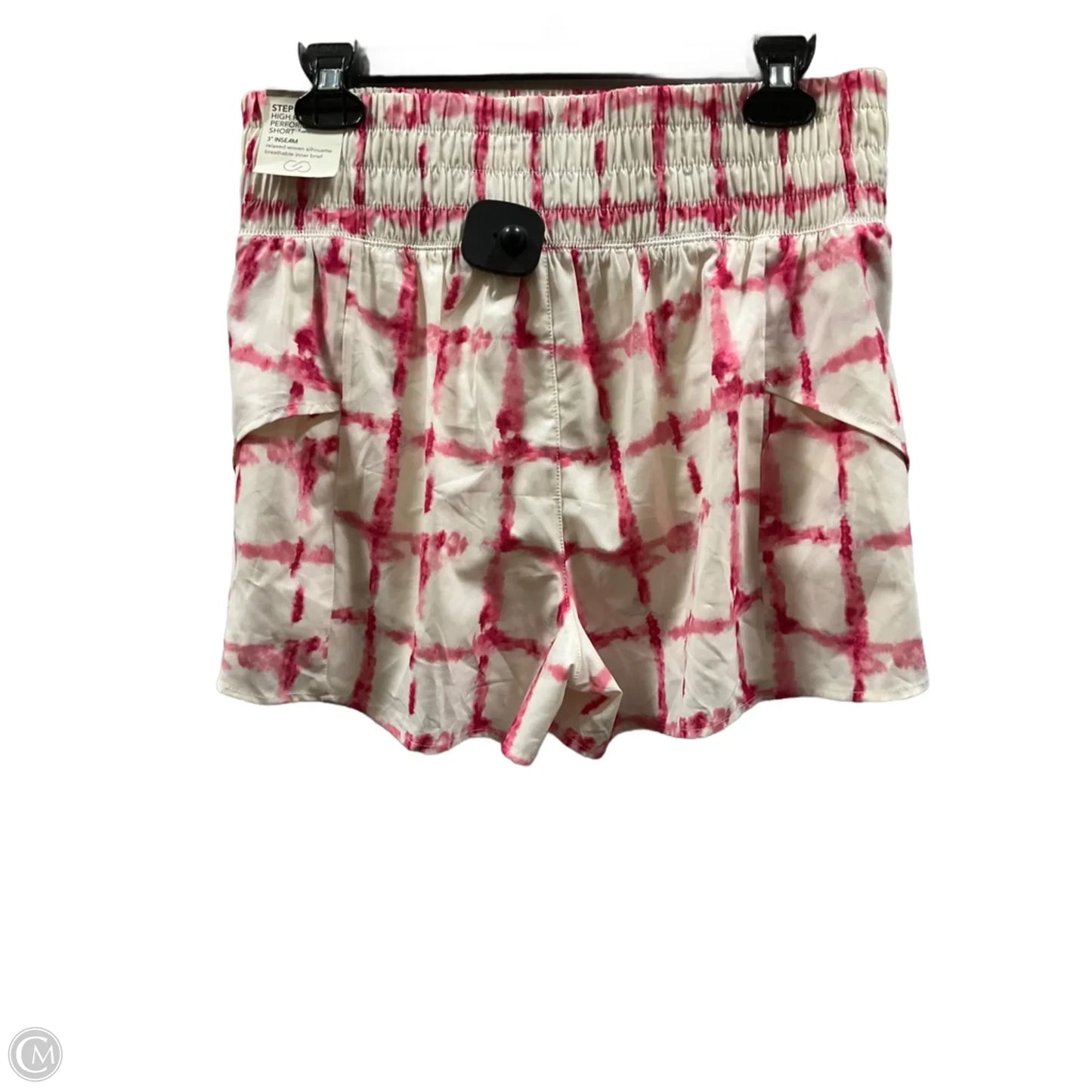 Athletic Shorts By Calia In Cream & Pink, Size: M