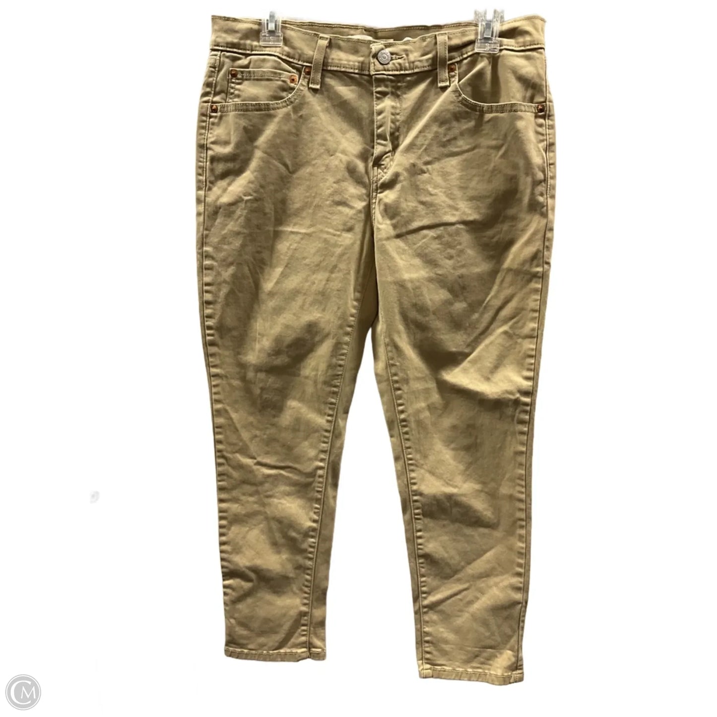 Jeans Boot Cut By Levis In Tan, Size: L