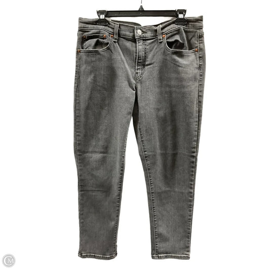 Jeans Boot Cut By Levis In Grey, Size: L