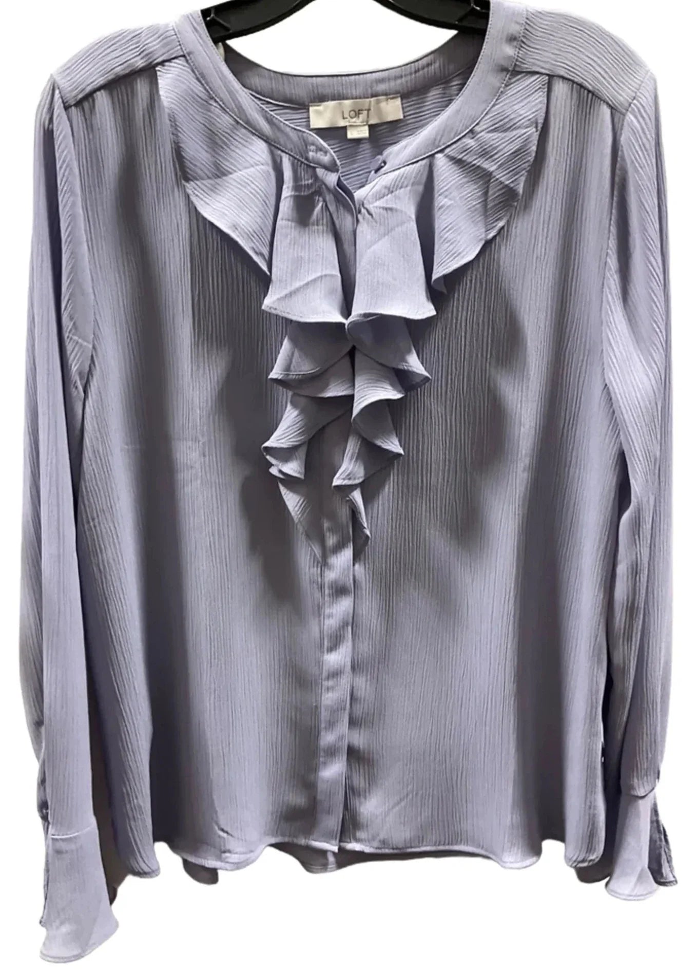 Top Long Sleeve By Loft In Blue, Size: L