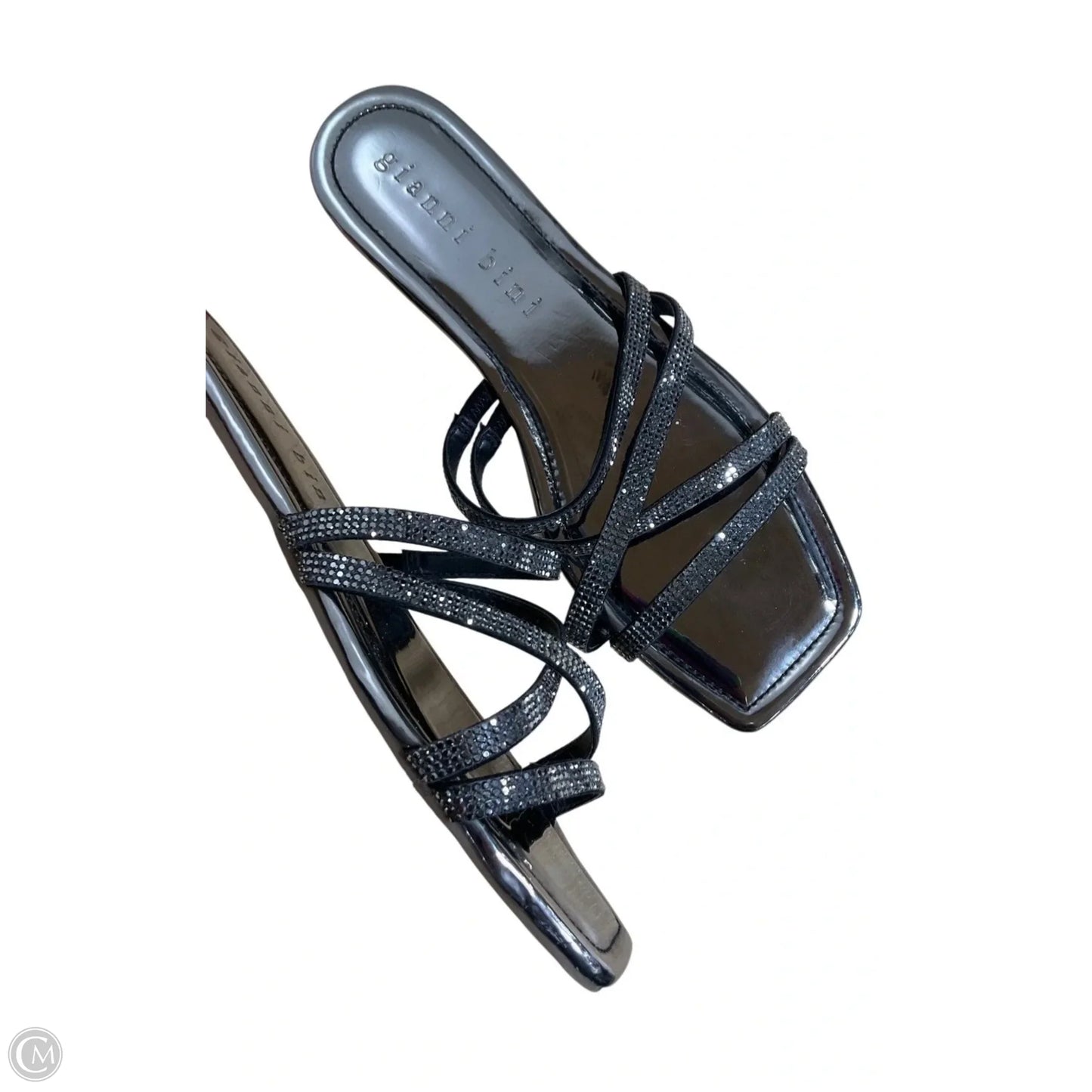 Sandals Flats By Gianni Bini In Silver, Size: 9.5