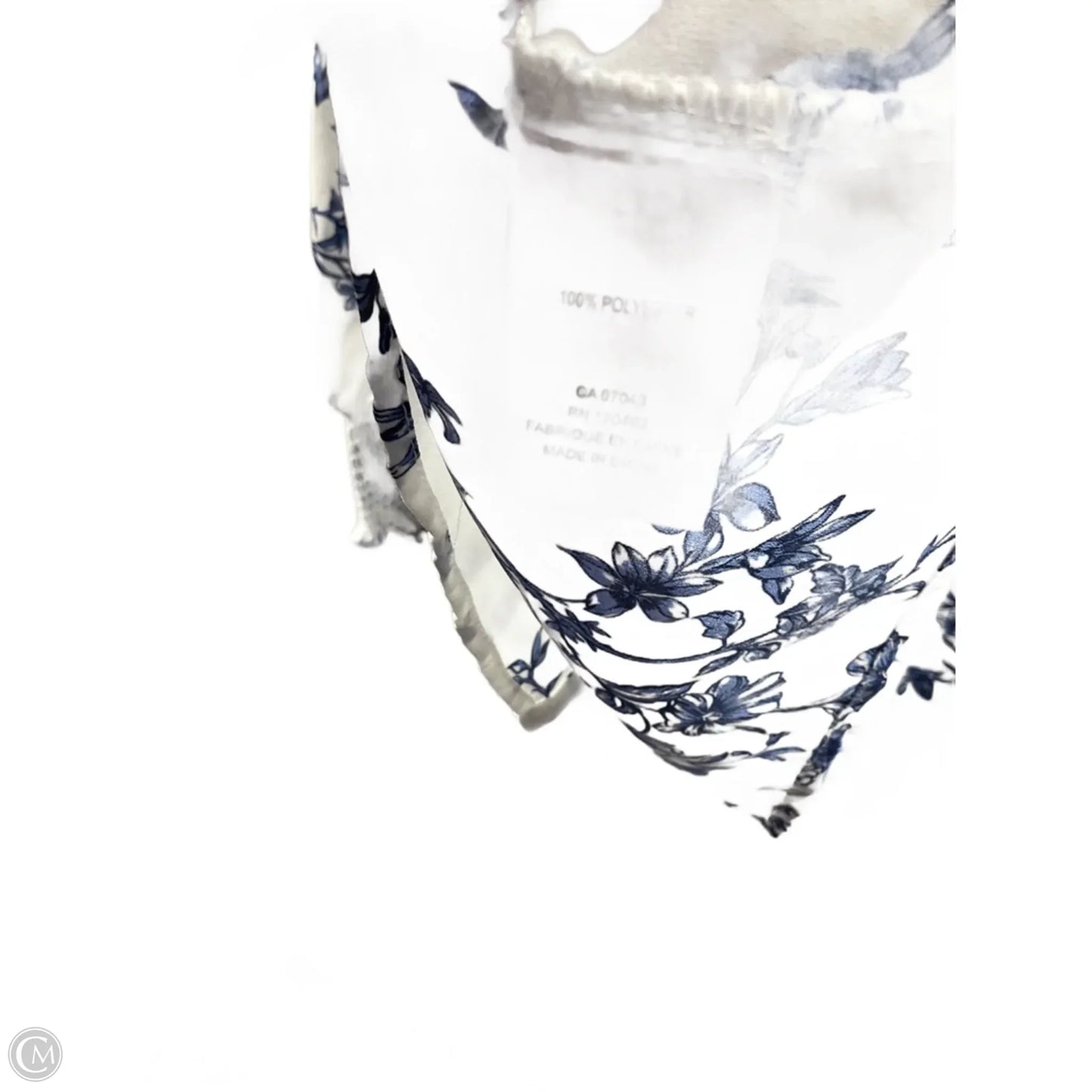 Top Long Sleeve By Joie In Blue & White, Size: 1x