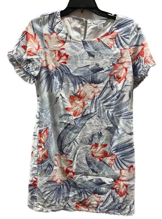 Dress Casual Midi By Tommy Bahama In Blue & Orange, Size: Xs