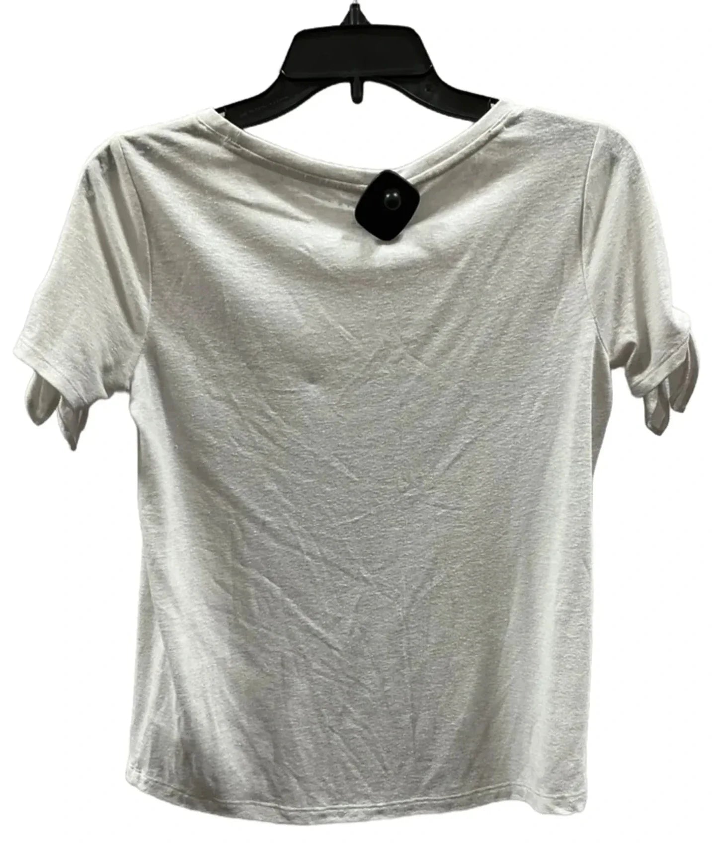 Top Short Sleeve By Talbots In Silver, Size: S