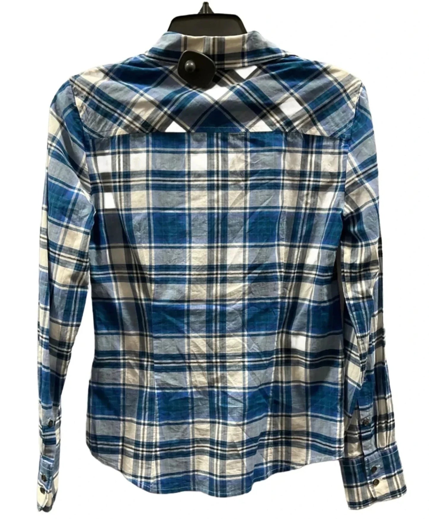 Blouse Long Sleeve By J. Crew In Blue, Size: 2