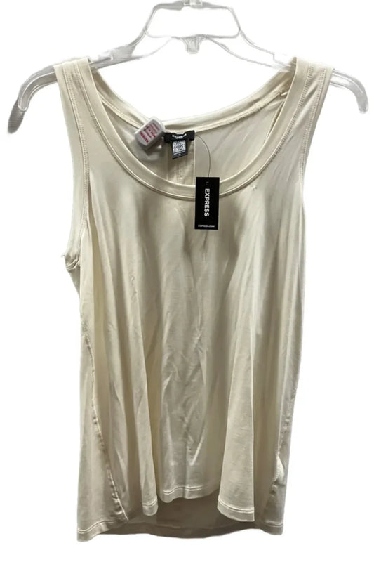Top Sleeveless By Express In Beige, Size: Xs