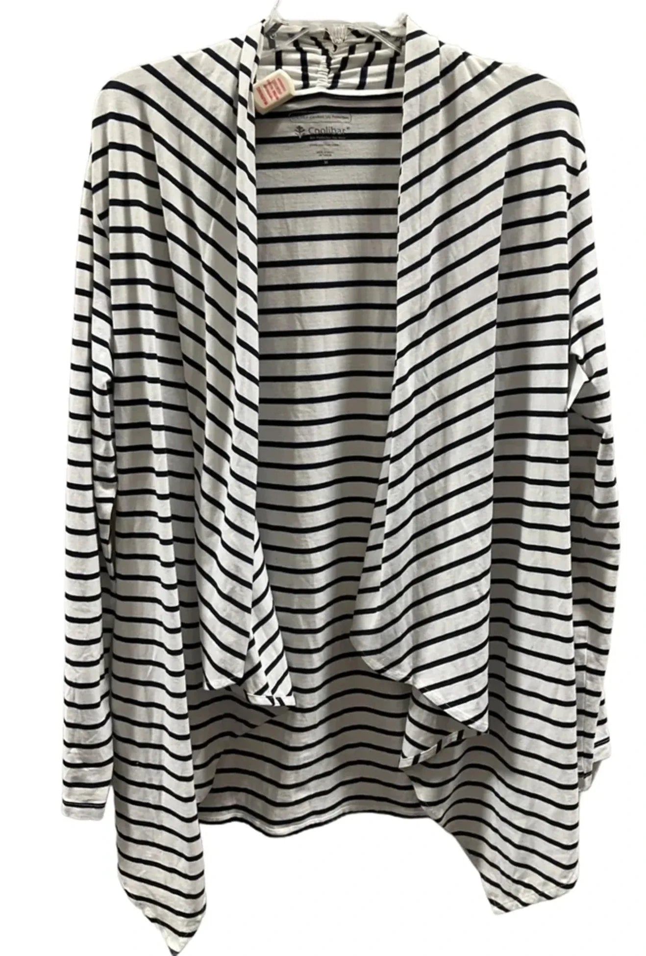 Cardigan By Coolibar In Blue & White, Size: M