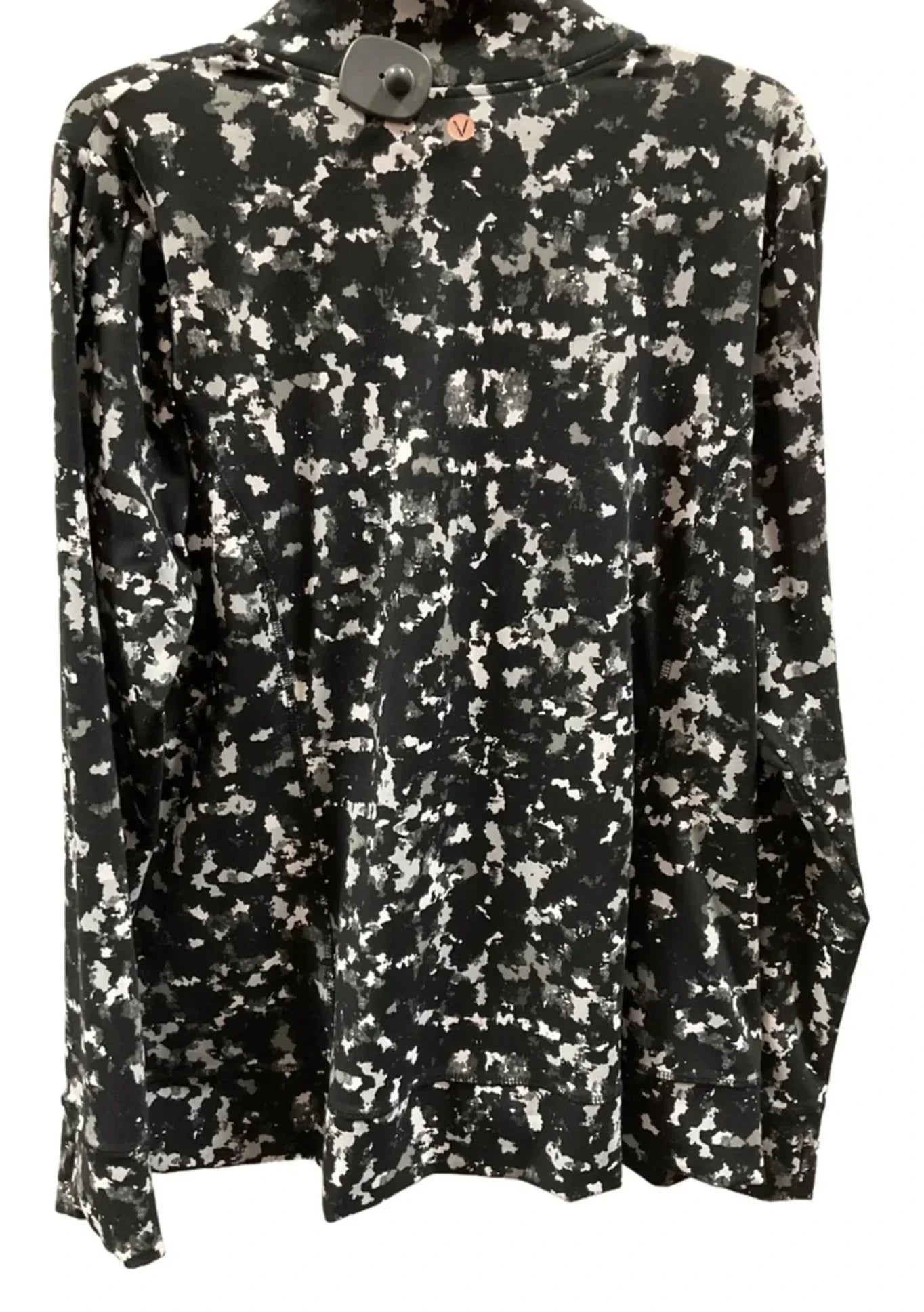 Athletic Jacket By Livi Active In Black & White, Size: 2x