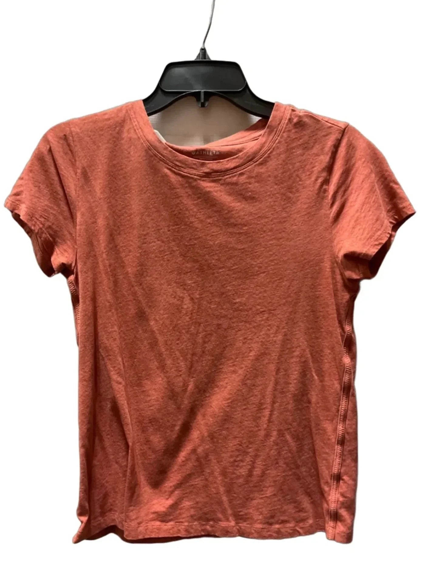 Athletic Top Short Sleeve By Athleta In Orange, Size: S