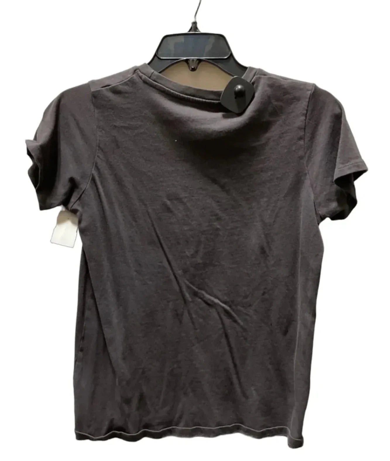 Athletic Top Short Sleeve By Puravida In Grey, Size: M