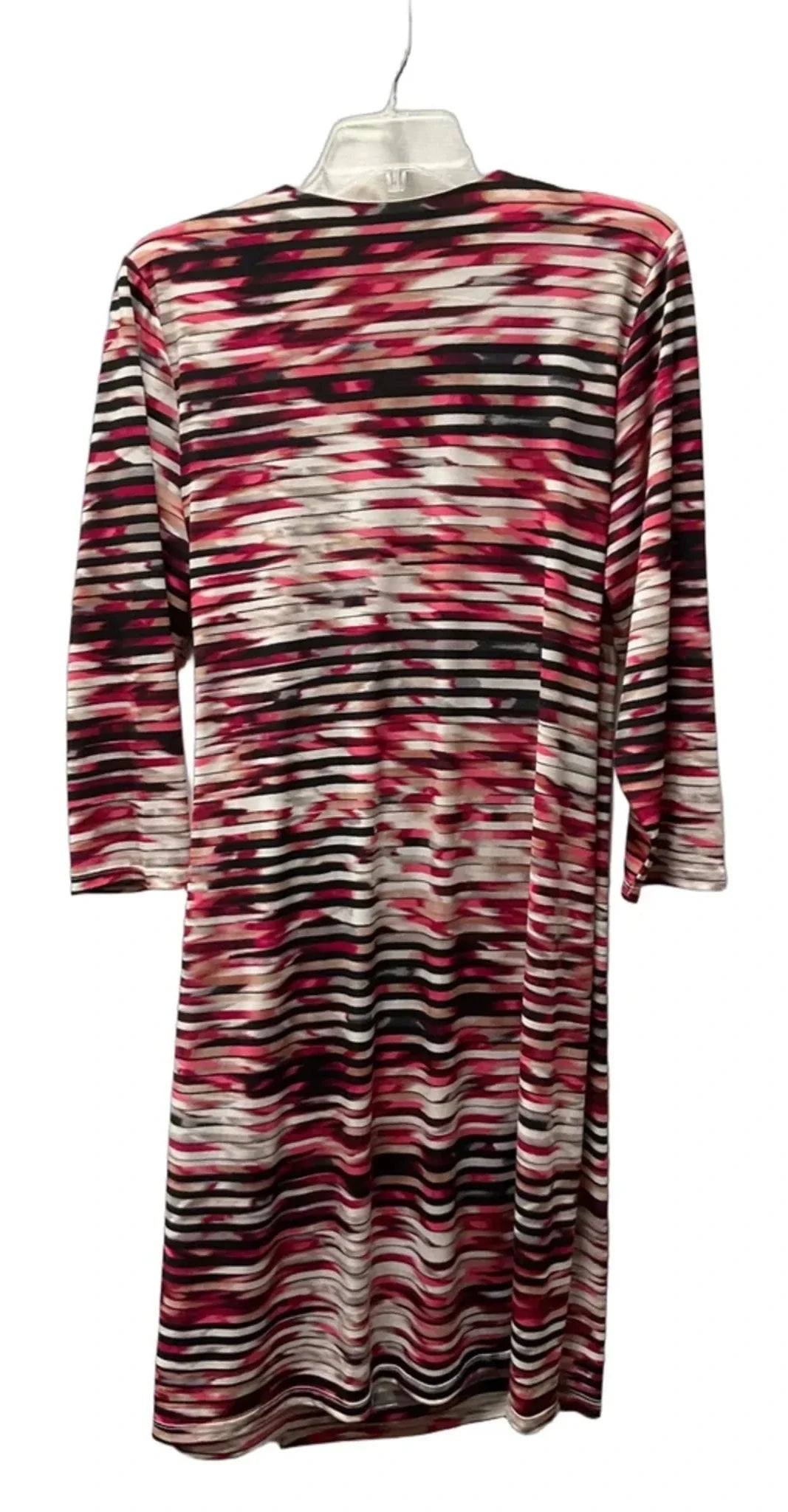 Dress Casual Midi By Calvin Klein In Black & Pink, Size: 1x